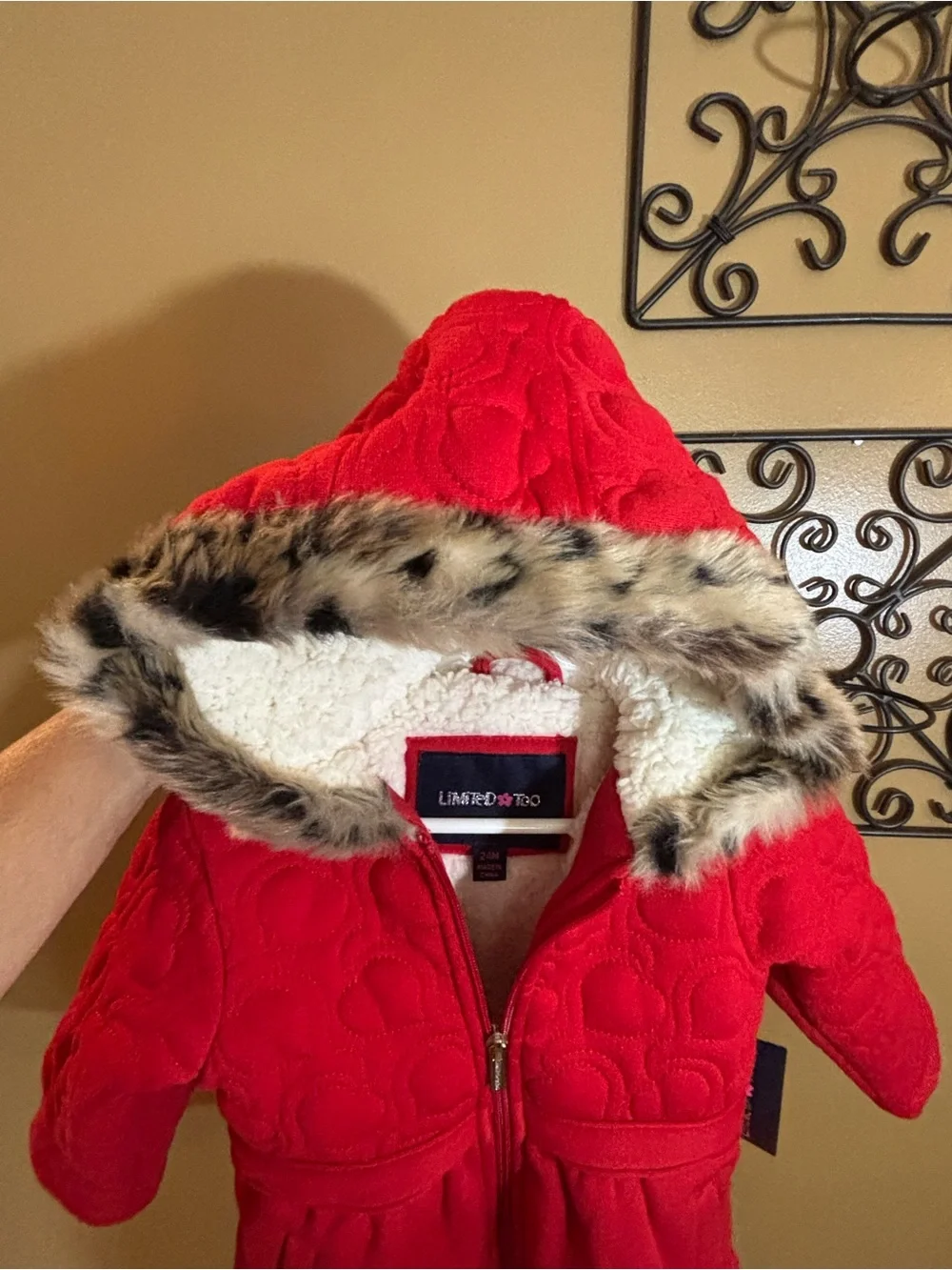 Limited Too Faux Fur Coat/Jackets for Girls Size 24 Months
